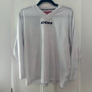 CCM boys white hockey jersey